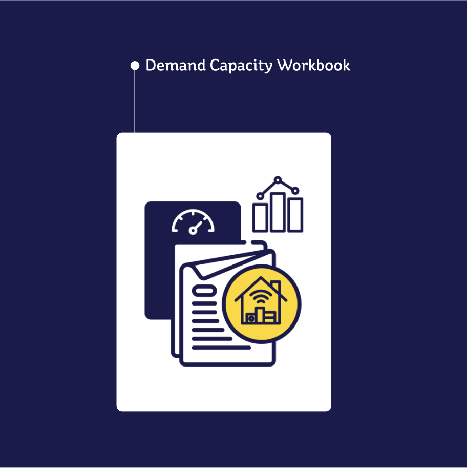 Graphics representing demand capacity workbook