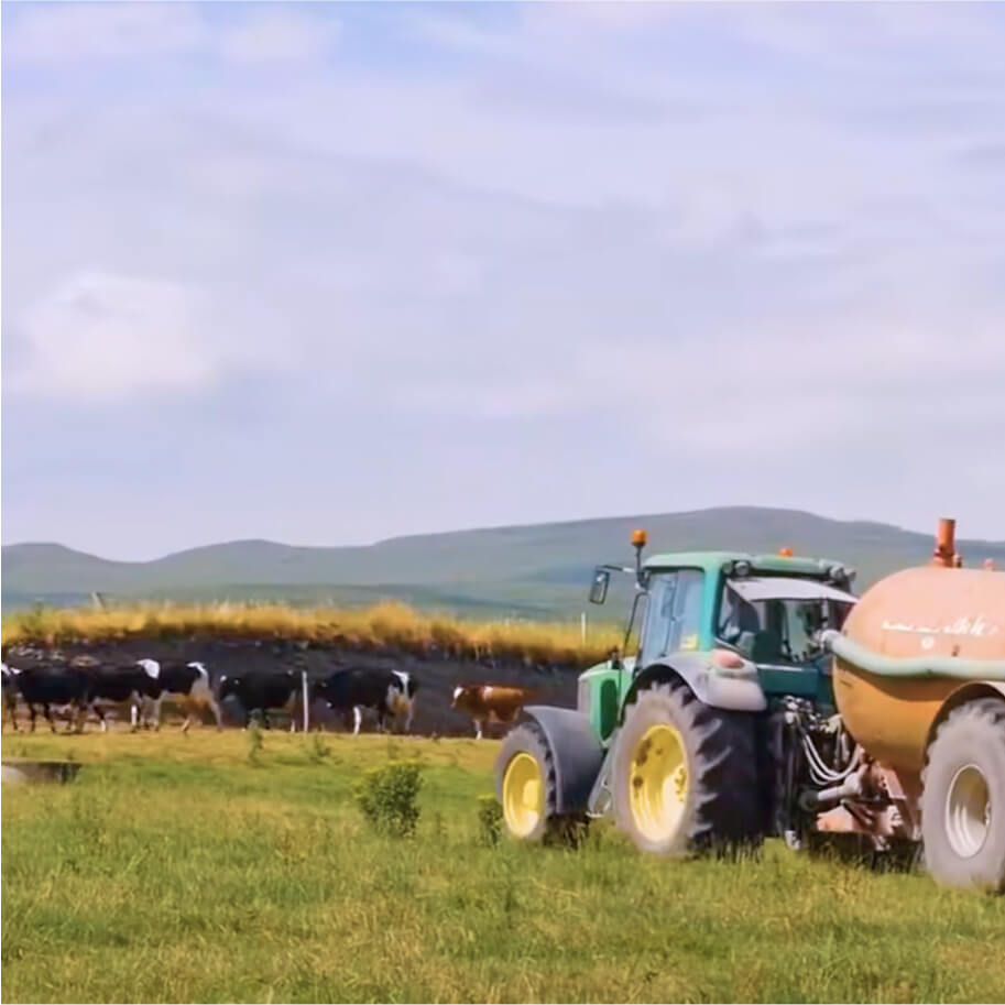 Tractor in a field