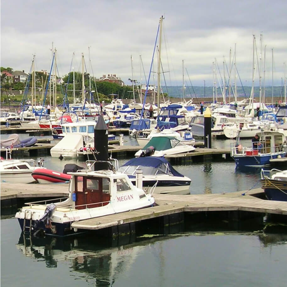 Marina with boats